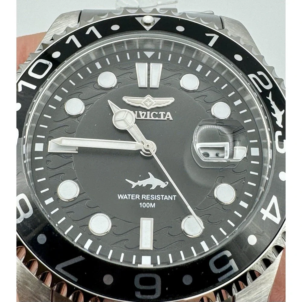 Invicta Pro Diver Heritage 35129 Men's 43mm Black Dial Steel Watch New Box